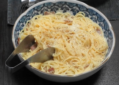 スパゲティ・カルボナーラ 大鉢盛り