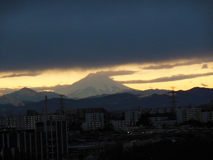 曇り富士