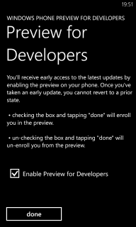 Preview for Developers設定
