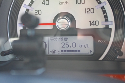 天草からの帰り道に平均燃費がリッター２５Kmまで上がったIMG_4345