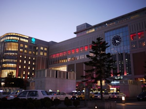 夕暮れの札幌駅