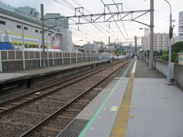 天王町駅ホーム星川方。